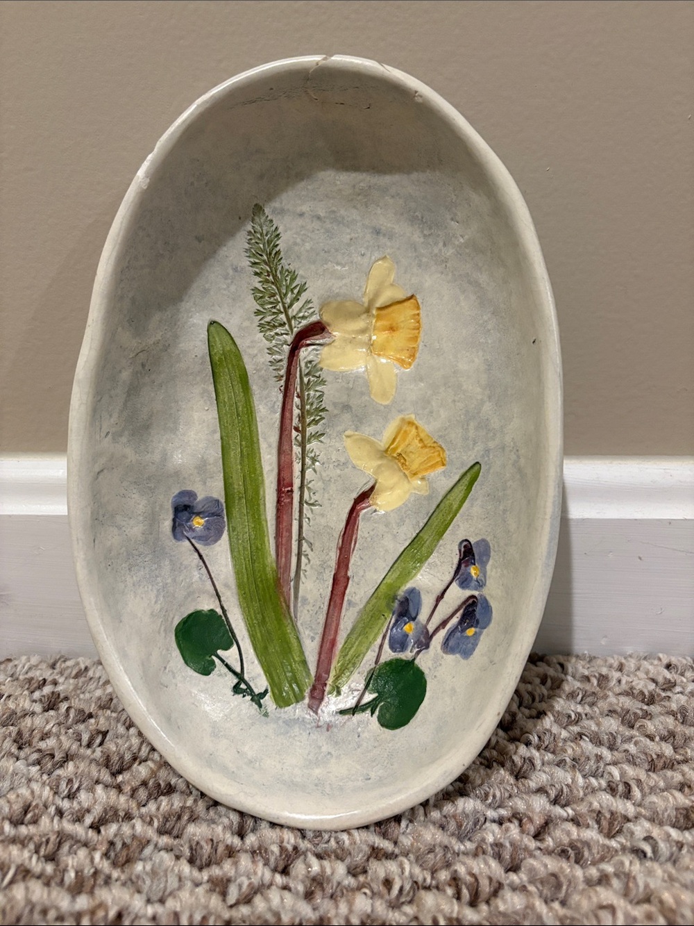 Salt Marsh Pottery -Painted Floral Ceramic-April Garden